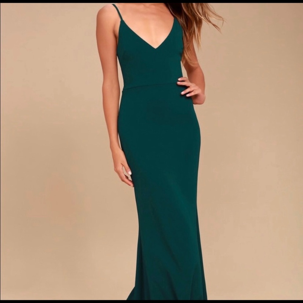 Lulus Emerald Green Maxi Dress